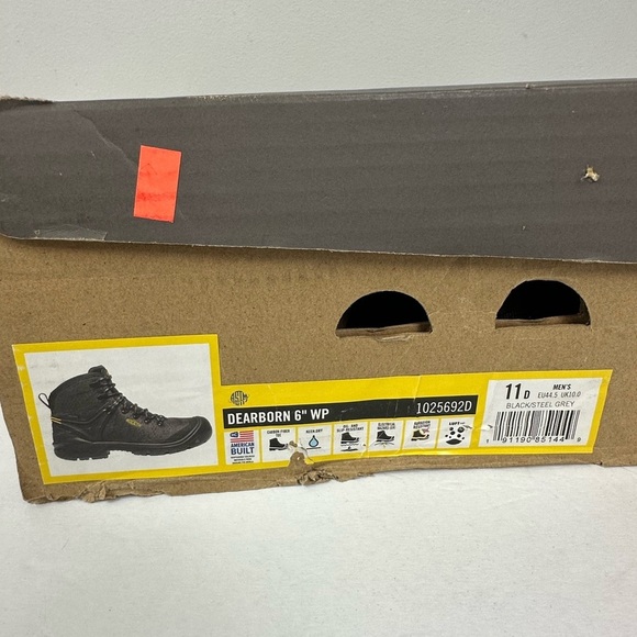 New KEEN Utility Men's 6" Dearborn Waterproof Carbon-Fiber Toe Work Boot Sz 11 - Picture 10 of 13